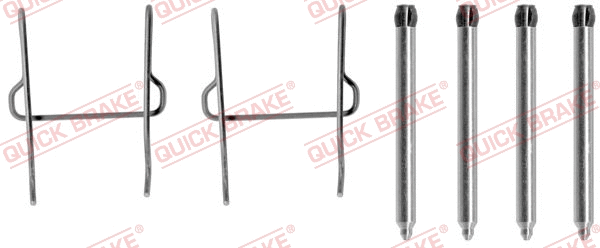 Diskinių stabdžių trinkelių priedų komplektas QUICK BRAKE 109-1081