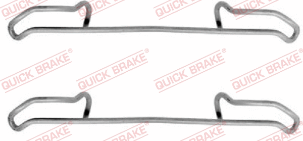 Diskinių stabdžių trinkelių priedų komplektas QUICK BRAKE 109-1085