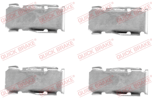 Diskinių stabdžių trinkelių priedų komplektas QUICK BRAKE 109-1094