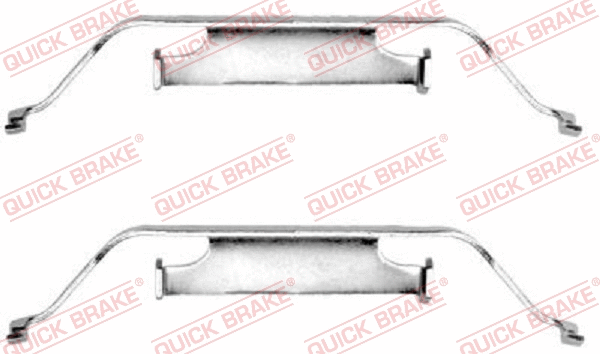 Diskinių stabdžių trinkelių priedų komplektas QUICK BRAKE 109-1096