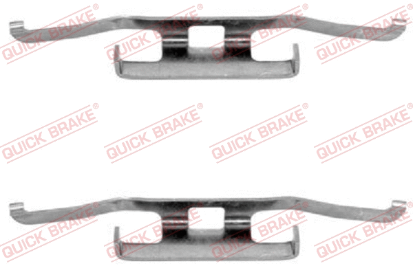 Diskinių stabdžių trinkelių priedų komplektas QUICK BRAKE 109-1098