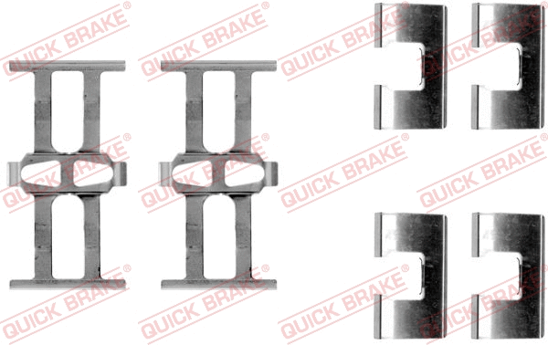 Diskinių stabdžių trinkelių priedų komplektas QUICK BRAKE 109-1118