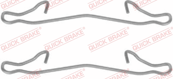 Diskinių stabdžių trinkelių priedų komplektas QUICK BRAKE 109-1121