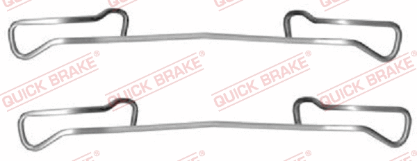 Diskinių stabdžių trinkelių priedų komplektas QUICK BRAKE 109-1150