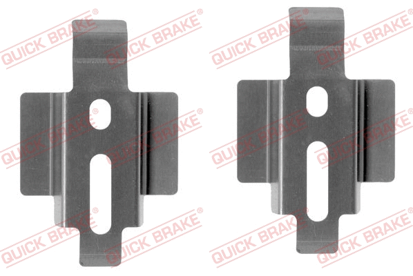 Diskinių stabdžių trinkelių priedų komplektas QUICK BRAKE 109-1154