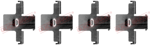 Diskinių stabdžių trinkelių priedų komplektas QUICK BRAKE 109-1157