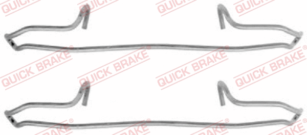 Diskinių stabdžių trinkelių priedų komplektas QUICK BRAKE 109-1159