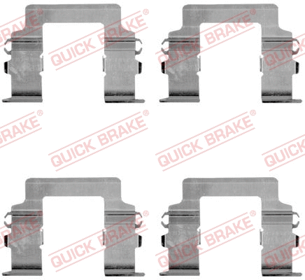 Diskinių stabdžių trinkelių priedų komplektas QUICK BRAKE 109-1161