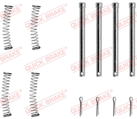 Diskinių stabdžių trinkelių priedų komplektas QUICK BRAKE 109-1177