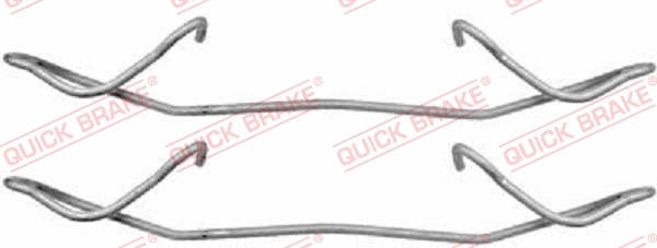Diskinių stabdžių trinkelių priedų komplektas QUICK BRAKE 109-1180