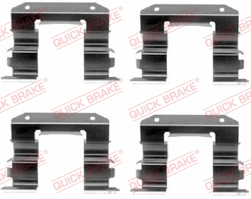 Diskinių stabdžių trinkelių priedų komplektas QUICK BRAKE 109-1182