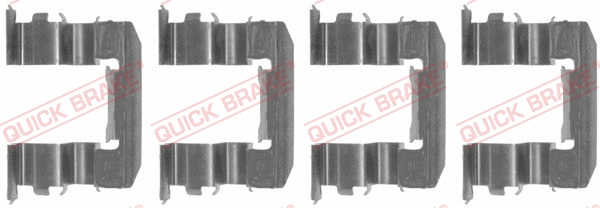 Diskinių stabdžių trinkelių priedų komplektas QUICK BRAKE 109-1184