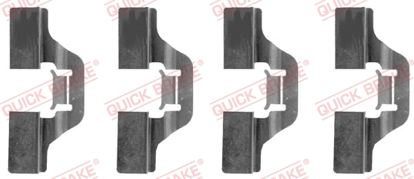 Diskinių stabdžių trinkelių priedų komplektas QUICK BRAKE 109-1211