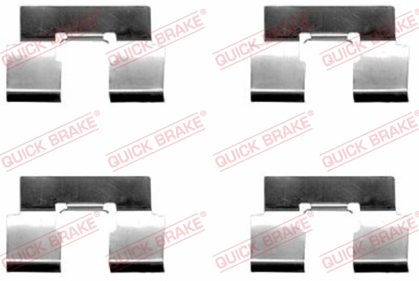 Diskinių stabdžių trinkelių priedų komplektas QUICK BRAKE 109-1214