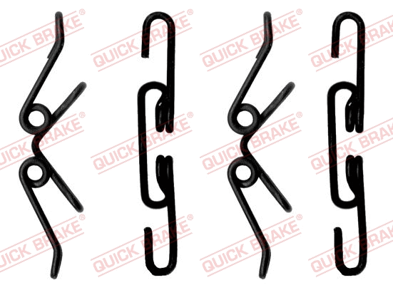 Diskinių stabdžių trinkelių priedų komplektas QUICK BRAKE 109-1220