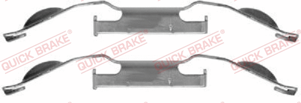 Diskinių stabdžių trinkelių priedų komplektas QUICK BRAKE 109-1221
