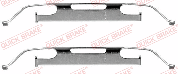 Diskinių stabdžių trinkelių priedų komplektas QUICK BRAKE 109-1223
