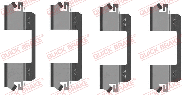 Diskinių stabdžių trinkelių priedų komplektas QUICK BRAKE 109-1234