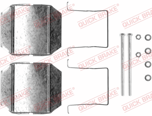 Diskinių stabdžių trinkelių priedų komplektas QUICK BRAKE 109-1237