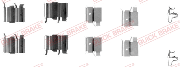 Diskinių stabdžių trinkelių priedų komplektas QUICK BRAKE 109-1240