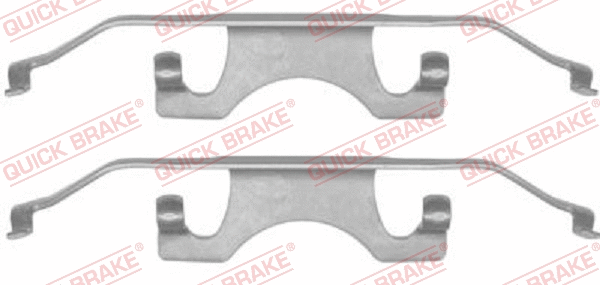 Diskinių stabdžių trinkelių priedų komplektas QUICK BRAKE 109-1241