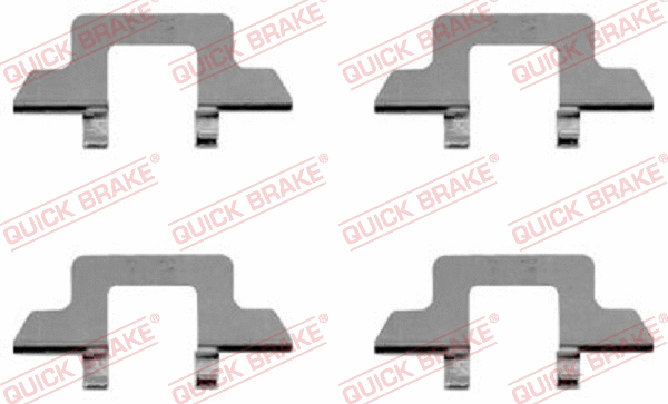 Diskinių stabdžių trinkelių priedų komplektas QUICK BRAKE 109-1242