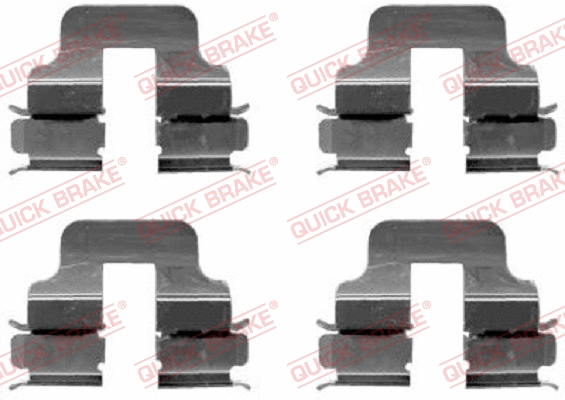 Diskinių stabdžių trinkelių priedų komplektas QUICK BRAKE 109-1247