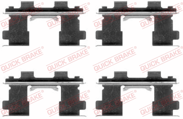 Diskinių stabdžių trinkelių priedų komplektas QUICK BRAKE 109-1253