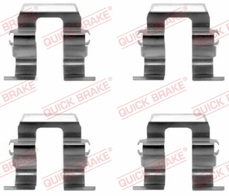 Diskinių stabdžių trinkelių priedų komplektas QUICK BRAKE 109-1259