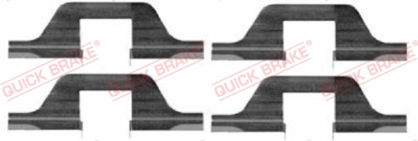 Diskinių stabdžių trinkelių priedų komplektas QUICK BRAKE 109-1263