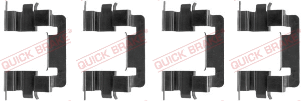 Diskinių stabdžių trinkelių priedų komplektas QUICK BRAKE 109-1278