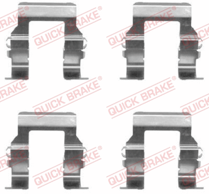 Diskinių stabdžių trinkelių priedų komplektas QUICK BRAKE 109-1279