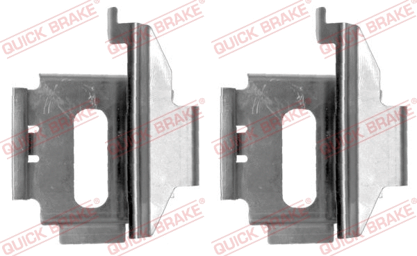 Diskinių stabdžių trinkelių priedų komplektas QUICK BRAKE 109-1282