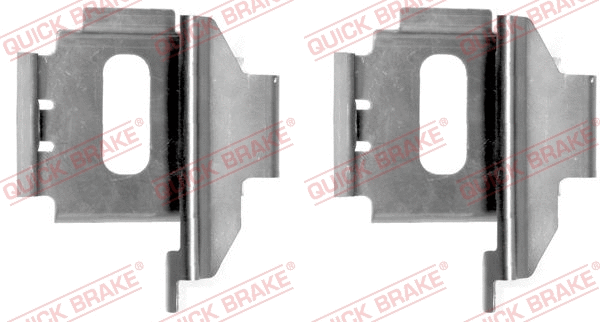 Diskinių stabdžių trinkelių priedų komplektas QUICK BRAKE 109-1283
