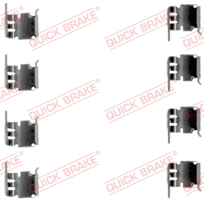 Diskinių stabdžių trinkelių priedų komplektas QUICK BRAKE 109-1286