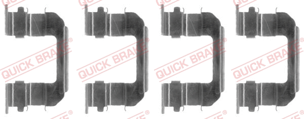 Diskinių stabdžių trinkelių priedų komplektas QUICK BRAKE 109-1287