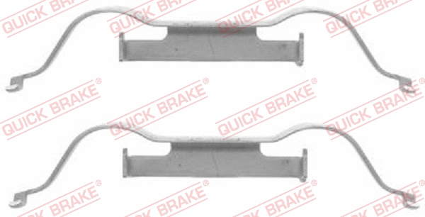 Diskinių stabdžių trinkelių priedų komplektas QUICK BRAKE 109-1288