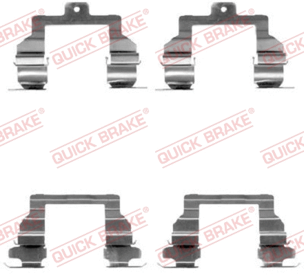 Diskinių stabdžių trinkelių priedų komplektas QUICK BRAKE 109-1291