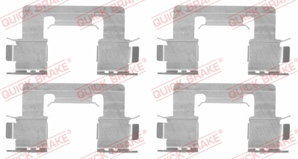 Diskinių stabdžių trinkelių priedų komplektas QUICK BRAKE 109-1294