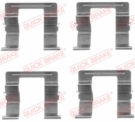 Diskinių stabdžių trinkelių priedų komplektas QUICK BRAKE 109-1605