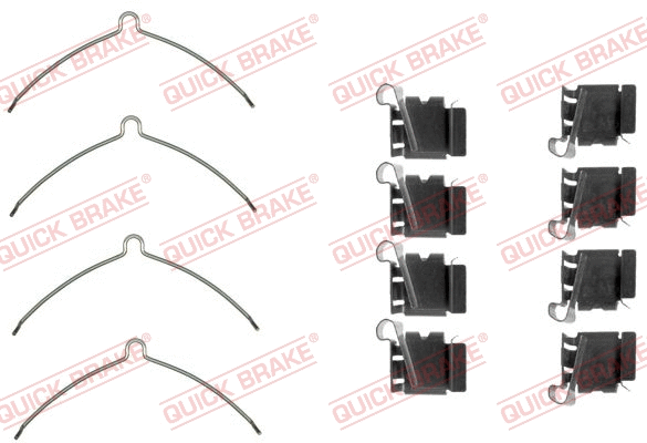 Diskinių stabdžių trinkelių priedų komplektas QUICK BRAKE 109-1622