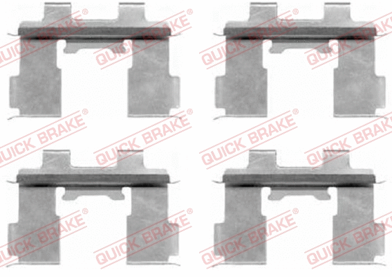 Diskinių stabdžių trinkelių priedų komplektas QUICK BRAKE 109-1630