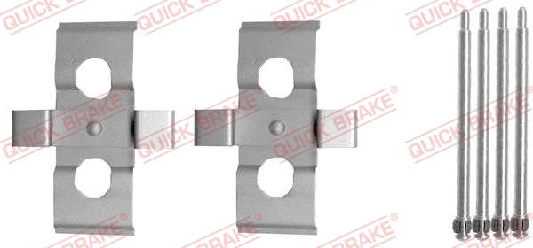Diskinių stabdžių trinkelių priedų komplektas QUICK BRAKE 109-1635