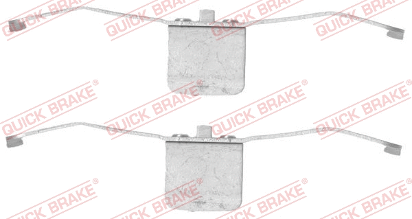 Diskinių stabdžių trinkelių priedų komplektas QUICK BRAKE 109-1639