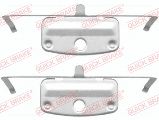 Diskinių stabdžių trinkelių priedų komplektas QUICK BRAKE 109-1644