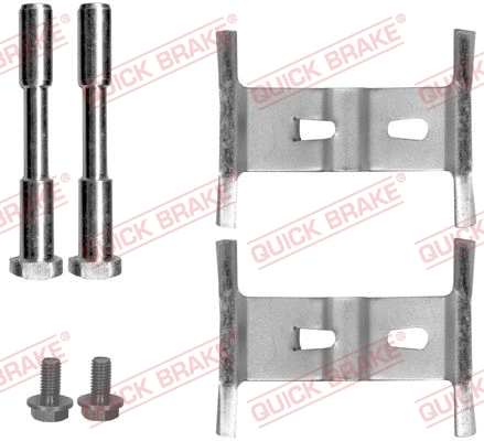 Diskinių stabdžių trinkelių priedų komplektas QUICK BRAKE 109-1658