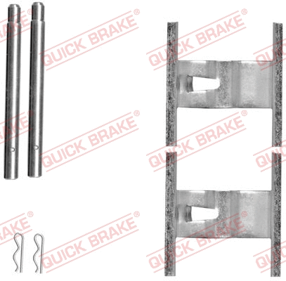 Diskinių stabdžių trinkelių priedų komplektas QUICK BRAKE 109-1660