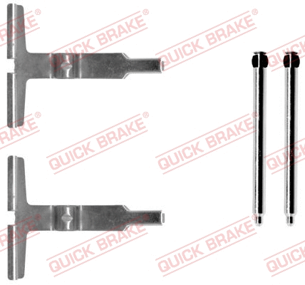 Diskinių stabdžių trinkelių priedų komplektas QUICK BRAKE 109-1661