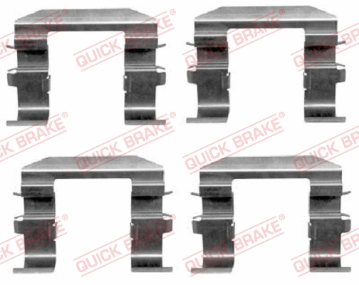 Diskinių stabdžių trinkelių priedų komplektas QUICK BRAKE 109-1664