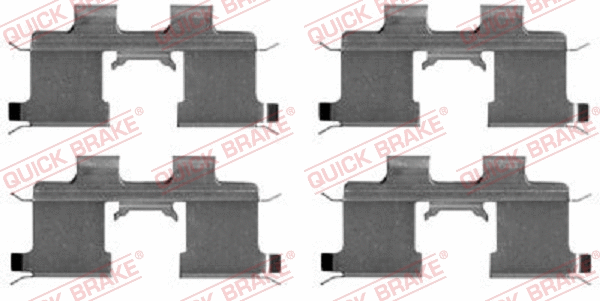 Diskinių stabdžių trinkelių priedų komplektas QUICK BRAKE 109-1667